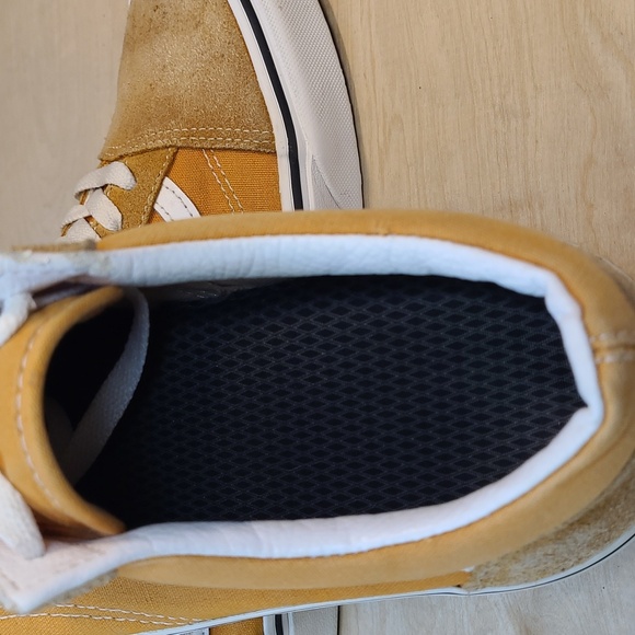 Vans Old Skool Mustard Suede Canvas Shoes - Picture 10 of 10